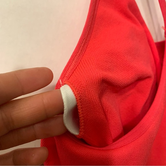 Zella Red Hibiscus Strappy Sports Bra Womens Size XL Seamless - Picture 9 of 14